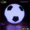 Long lifetime 16 color changing LED football night light with remote control battery led glass football night light